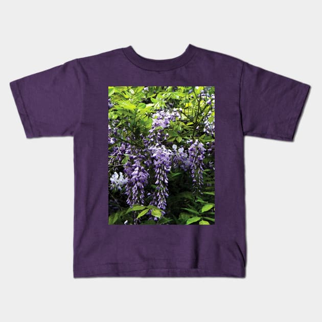 Clusters of Wisteria Kids T-Shirt by SusanSavad